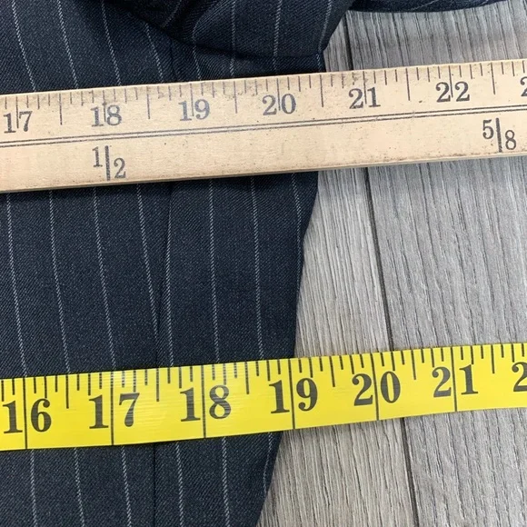 Phineas Cole Men Stripped 110s Wool Two Buttons Blazer Jacket Size 40R